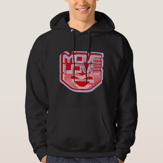 MOVE LOVE HEART BY MASANSER PIXELAT HOODIE (Voorkant)