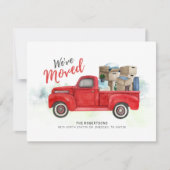 Move Moved Family Waterverf Moving Annountion (Voorkant)