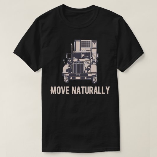 Move naturally Transport Road T-shirt (Design voorkant)