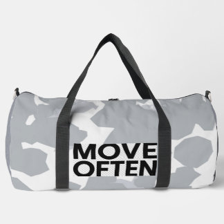 "Move Often Camo Duffel" Plunjezak