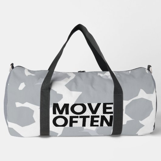"Move Often Camo Duffel" Plunjezak (Voorkant)