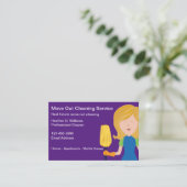 Move Out Cleaning Professional bewerkbaar Visitekaartje (Staand voorkant)