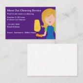 Move Out Cleaning Professional bewerkbaar Visitekaartje (Voorkant / Achterkant)