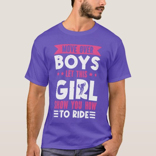 Move Over Boys Lethis Girl Show You Howo Ride boy T-shirt (Voorkant)