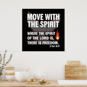Move with the spirit - freedom design poster (Keuken)