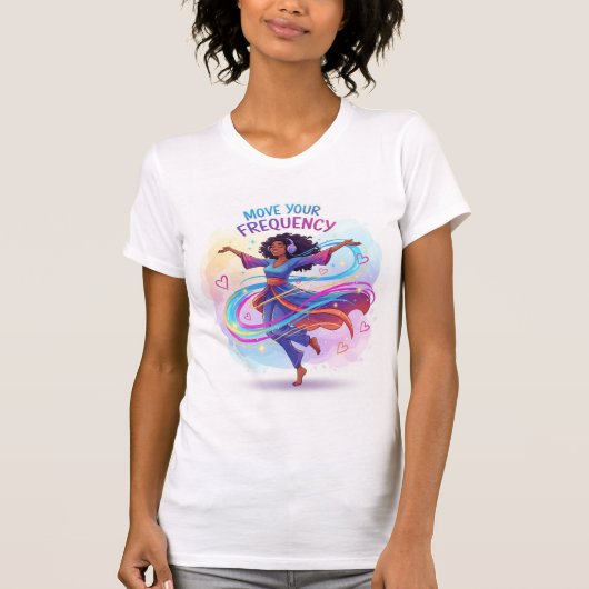 Move Your Frequency — Dance, Flow, and Align T-shirt (Voorkant)