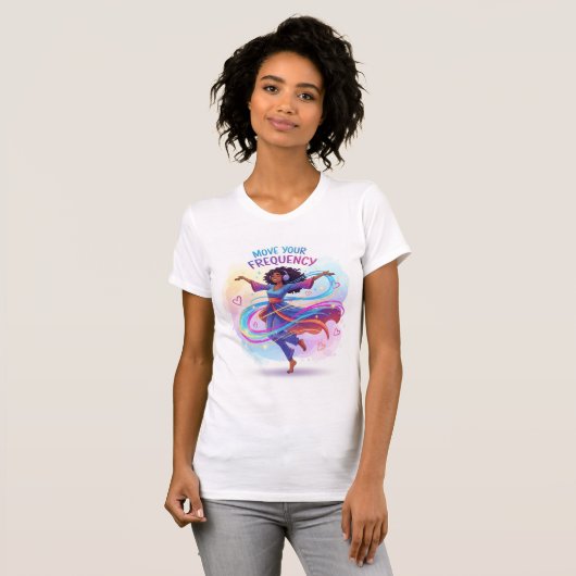 Move Your Frequency — Dance, Flow, and Align T-shirt (Voorkant volledig)