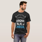 Movember Bewustzijn snor ontwerp T-shirt (Voorkant volledig)