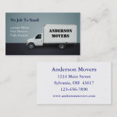 Mover of Moving Company Visitekaartje (Voorkant / Achterkant)