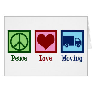Mover Peace Love Moving Company Truck