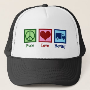 Mover Peace Love Moving Company Truck Trucker Pet