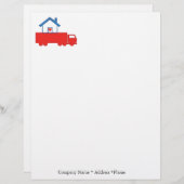 Mover Trucking Letterhead Custom Briefhoofd (Voorkant / Achterkant)