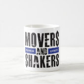 Movers en Shakers - Blauw Koffiemok (Center)