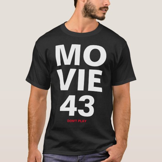 Movie 43 Speel geen grappige T-shirt (Voorkant)