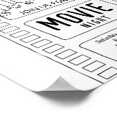 Movie Art Invite Kleurplaten Werkblad Activiteit Poster (Hoek)