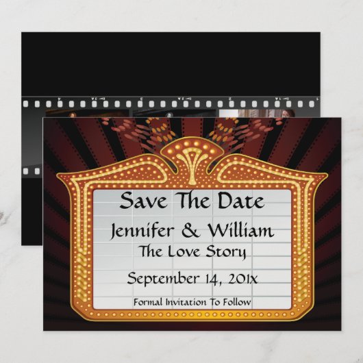 Movie Billboard slaat de datum aankondiging op (Voorkant / Achterkant)