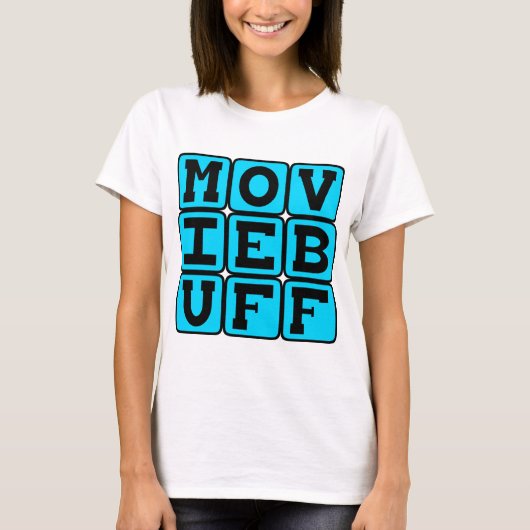 Movie Buff, Knower of Film Trivia T-shirt (Voorkant)