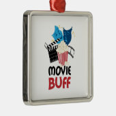 Movie Buff Metalen Ornament (Rechts)
