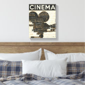 Movie Camera Reel Canvas Afdruk (Insitu (Slaapkamer))