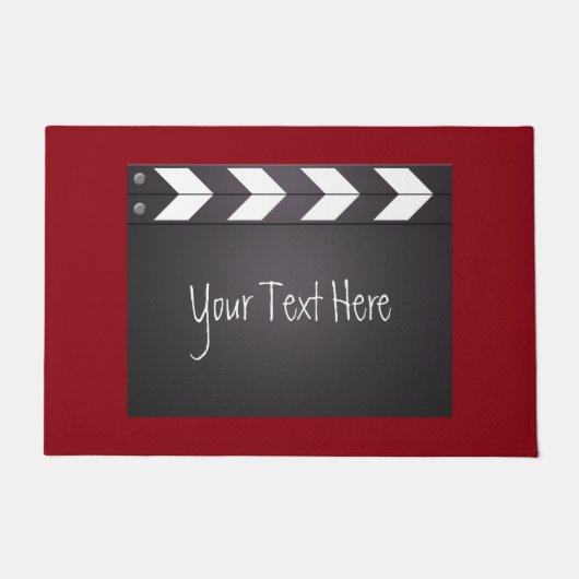 Movie Chalkboard Clapperboard Deurmat (Voorkant)