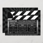 Movie Clap Board Aangepaste Party Uitnodigingen (Voorkant / Achterkant)