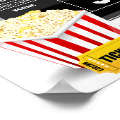 Movie Clapboard, 3de graad Poster (Hoek)