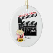 Movie Clapboard 4th Grade Keramisch Ornament (Rechts)