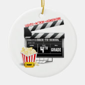 Movie Clapboard 4th Grade Keramisch Ornament (Voorkant)