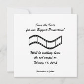 Movie Clapboard Wedding Save the Date (Achterkant)