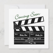 Movie Clapboard Wedding Save the Date (Voorkant)