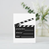 Movie-clapper Briefkaart (Staand voorkant)