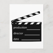 Movie-clapper Briefkaart (Voorkant)