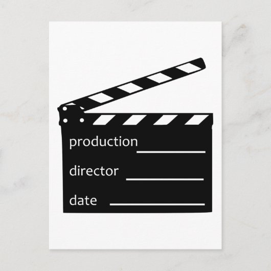 Movie-clapper Briefkaart (Voorkant)