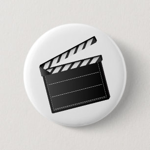 Movie Clapper Ronde Button 5,7 Cm