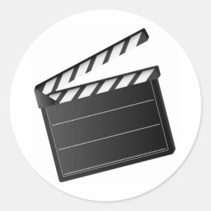 Movie Clapper Ronde Sticker