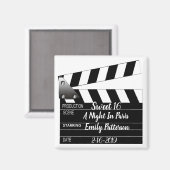 Movie Clapper Speciale Gelegenheid Magnet (Voorkant / Achterkant)