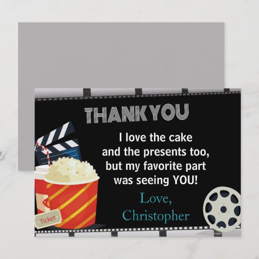 MOVIE DANK JE KAART (Voorkant / Achterkant)