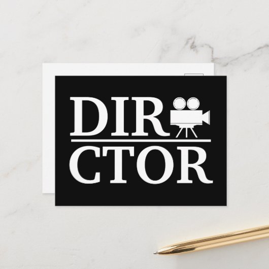 Movie Director Briefkaart (Voorkant / Achterkant in situ)