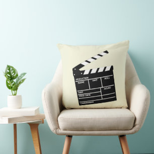 Movie Director Clap Clapper Clapperboard Design Kussen