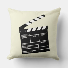 Movie Director Clap Clapper Clapperboard Design Kussen