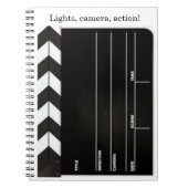 Movie Director Clapboard/Slate Spiral Notebook Notitieboek (Voorkant)