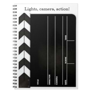 Movie Director Clapboard/Slate Spiral Notebook Notitieboek