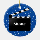 Movie Director Design Ceramic Ornament (Achterkant)