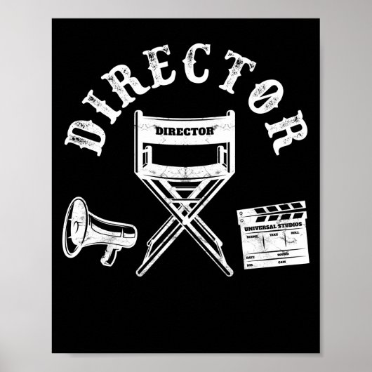 Movie Director Filmmaker Director Voorzitter Poster (Voorkant)