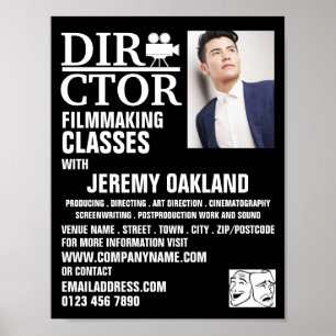 Movie Director, Filmmakingklassen Adverteren Poster
