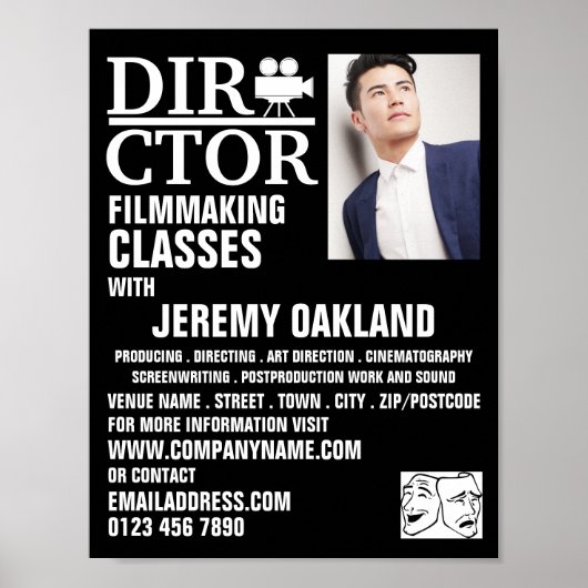 Movie Director, Filmmakingklassen Adverteren Poster (Voorkant)