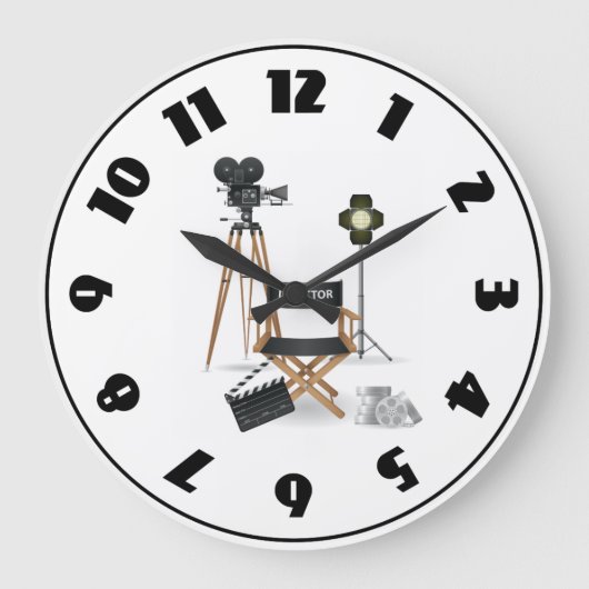 Movie Director Set Clock Grote Klok (Voorkant)