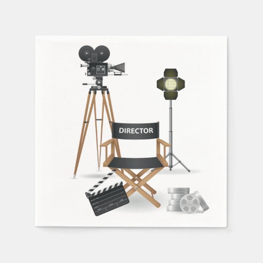 Movie Director Set Paper Napkins Servetten (Voorkant)