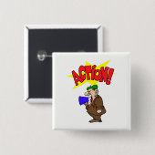 Movie Director Vierkante Button 5,1 Cm (Voorkant /achterkant)