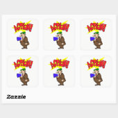 Movie Director Vierkante Sticker (Vel)